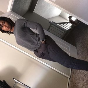 Black diamond trousers